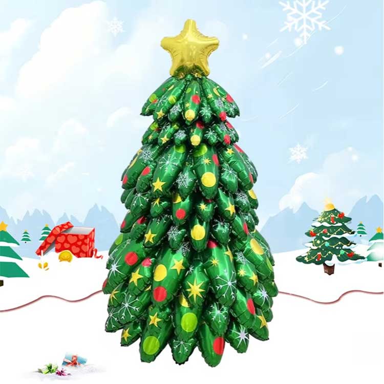 Julgran stå upp folieballong