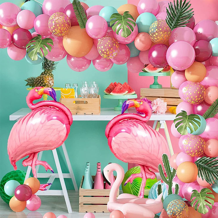 Hawaiianskt tema ballonggirland