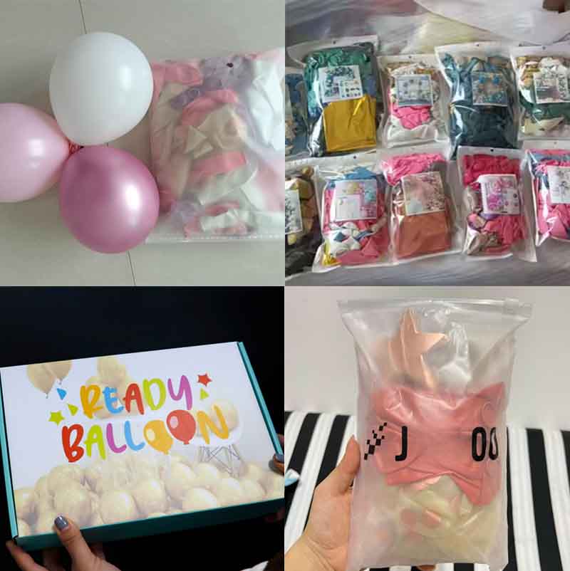 blue balloon garland arch