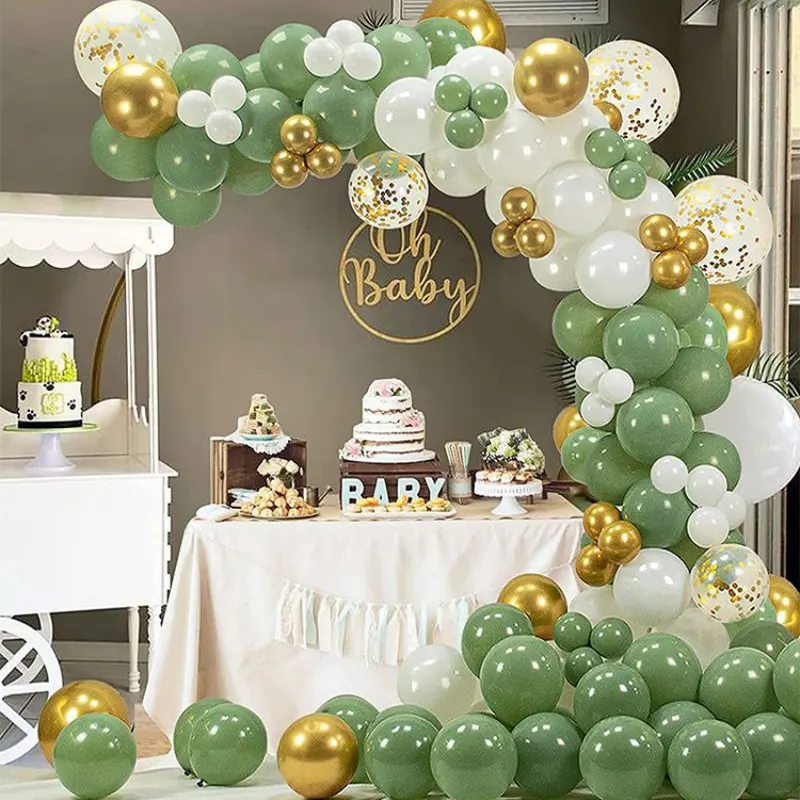 Retro Bean Green Series Balloon Arch Kit