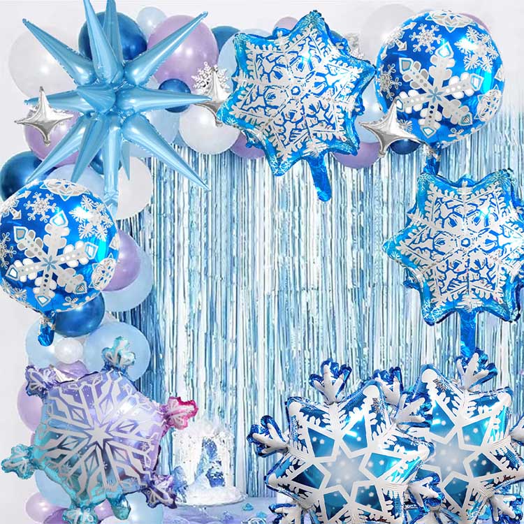 Snöflinga folieballong