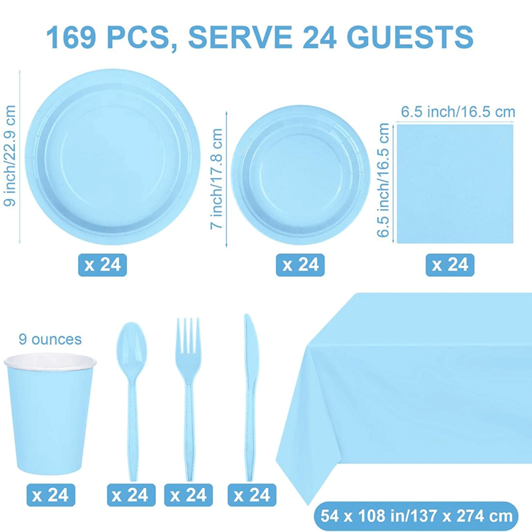 Enfärgade plattor set