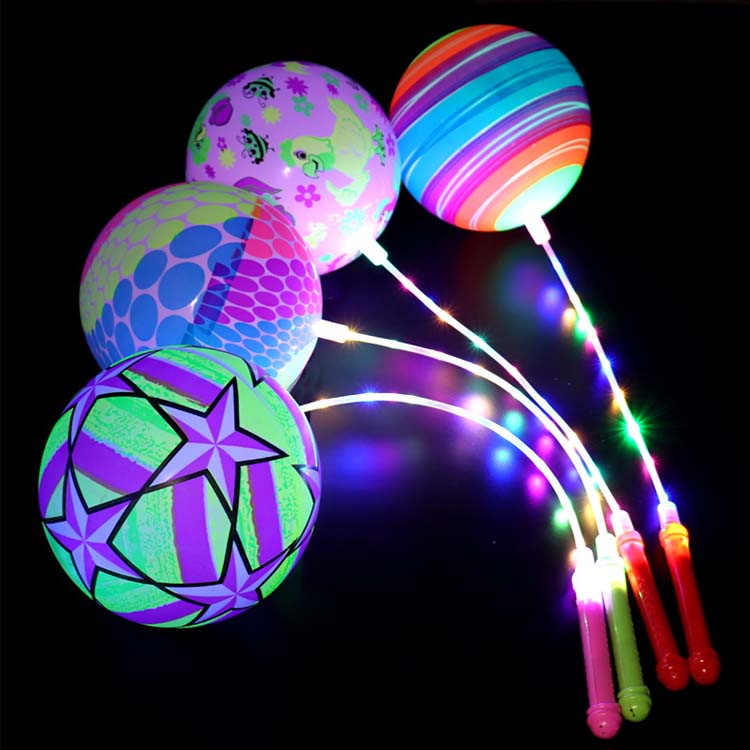 String bouncy bollar med LED -lampor